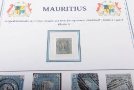 Mauritius: 1859 Two Pence Lapirot Platte 8.