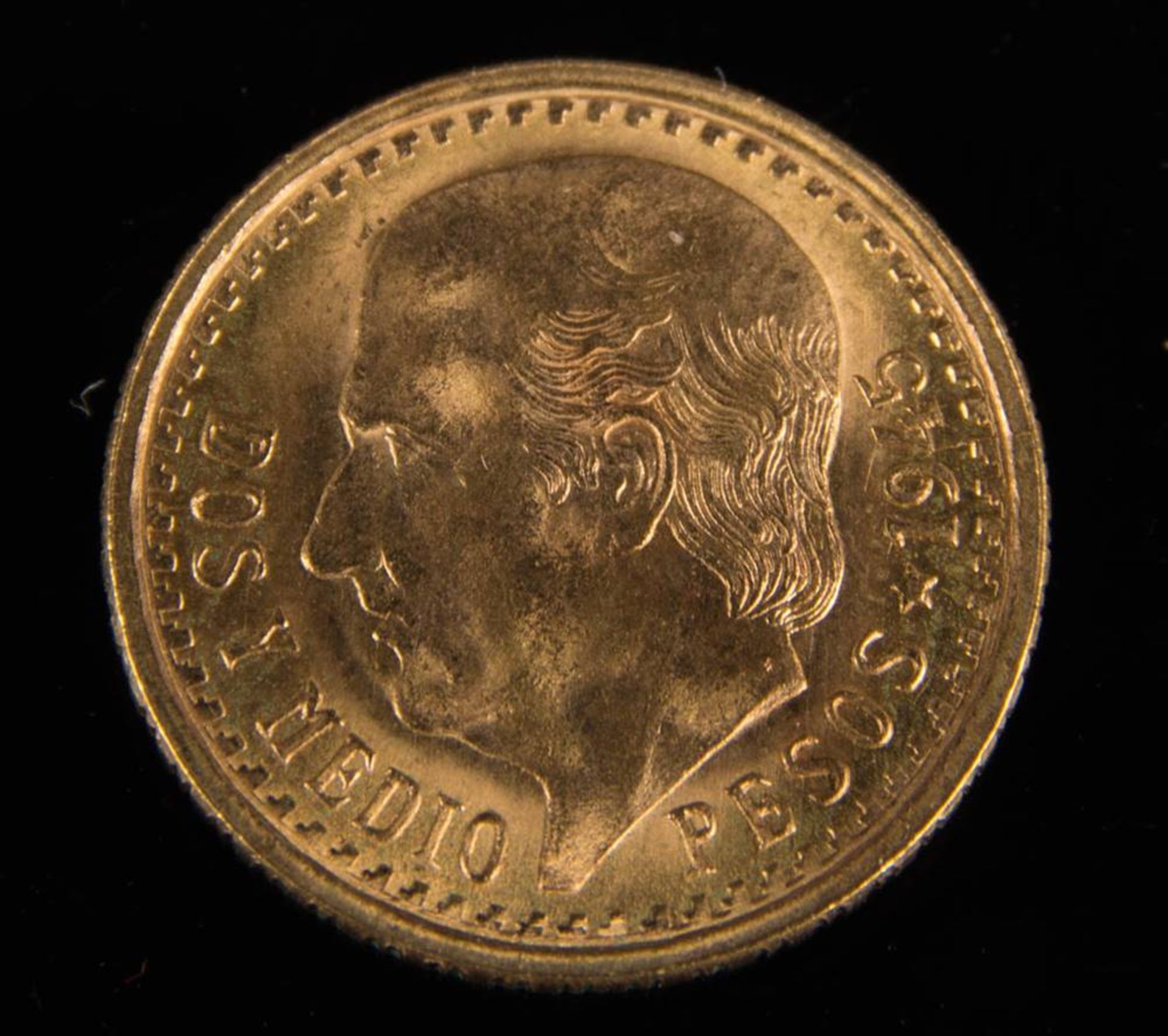 Mexiko: 2,5 Pesos Gold 1945 "Hidalgo". - Bild 2 aus 2