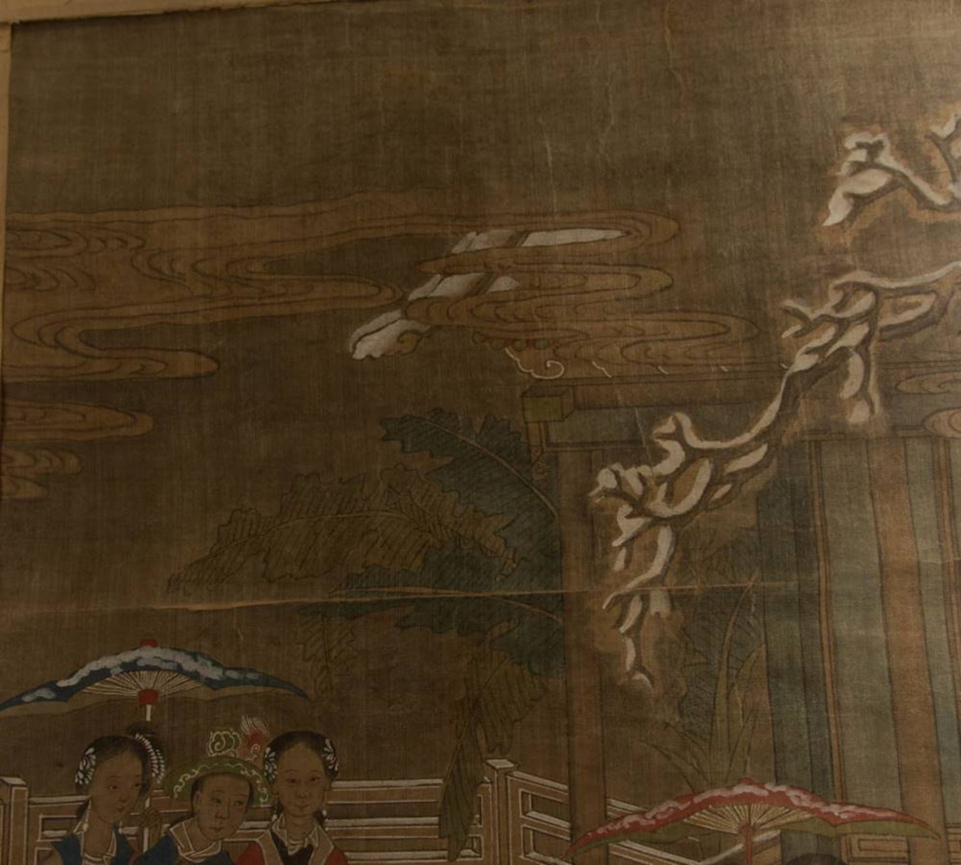 Japanisches Wandbild mit Frauengestalten. - Bild 5 aus 9