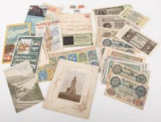 Variaposten, Belege, Briefmarken, Banknoten, Karten,...