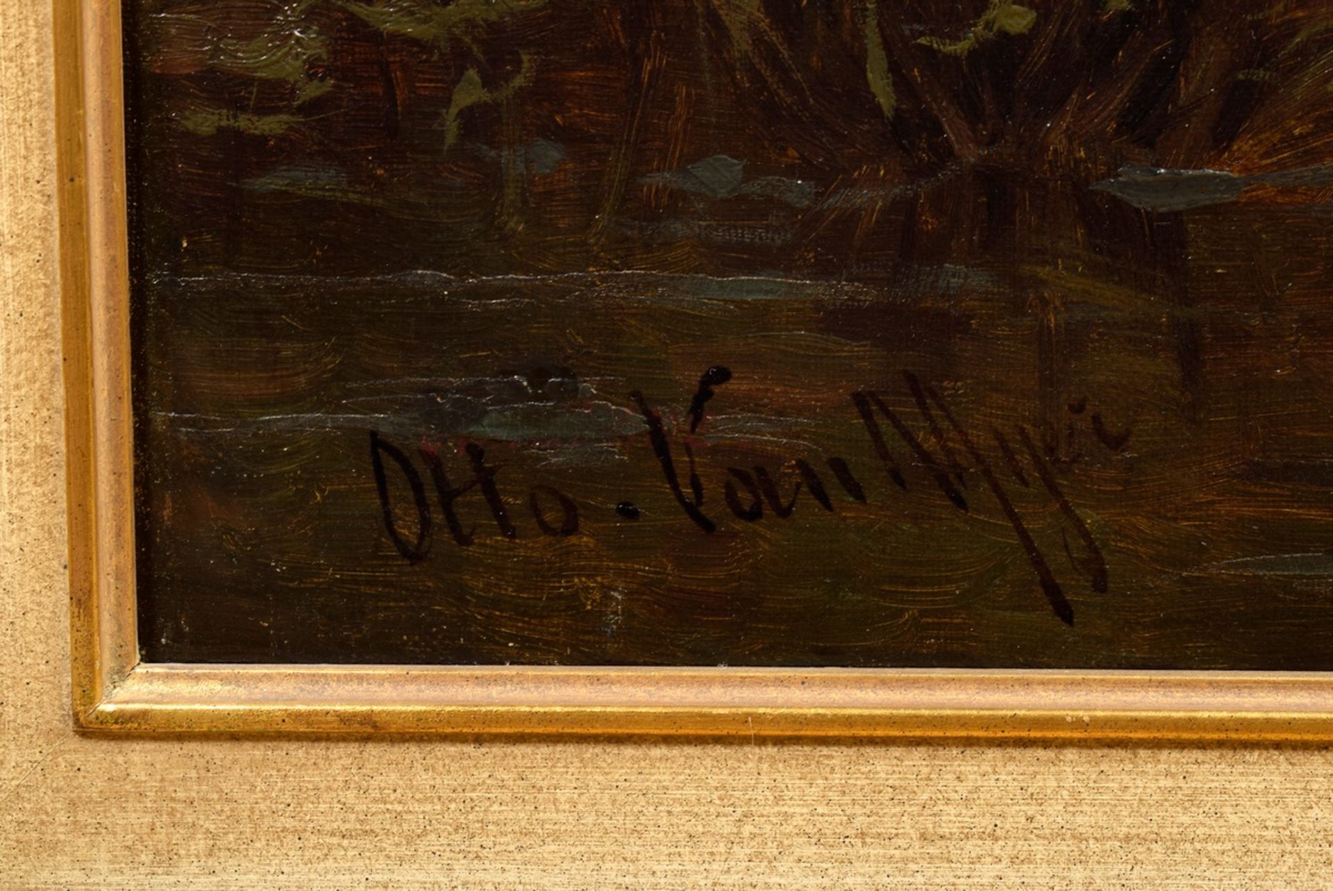 Myer, Otto van (19.Jh.) "Rinder auf der Weide", Öl/Leinwand, u.l. sign., 96x75, - Bild 5 aus 8