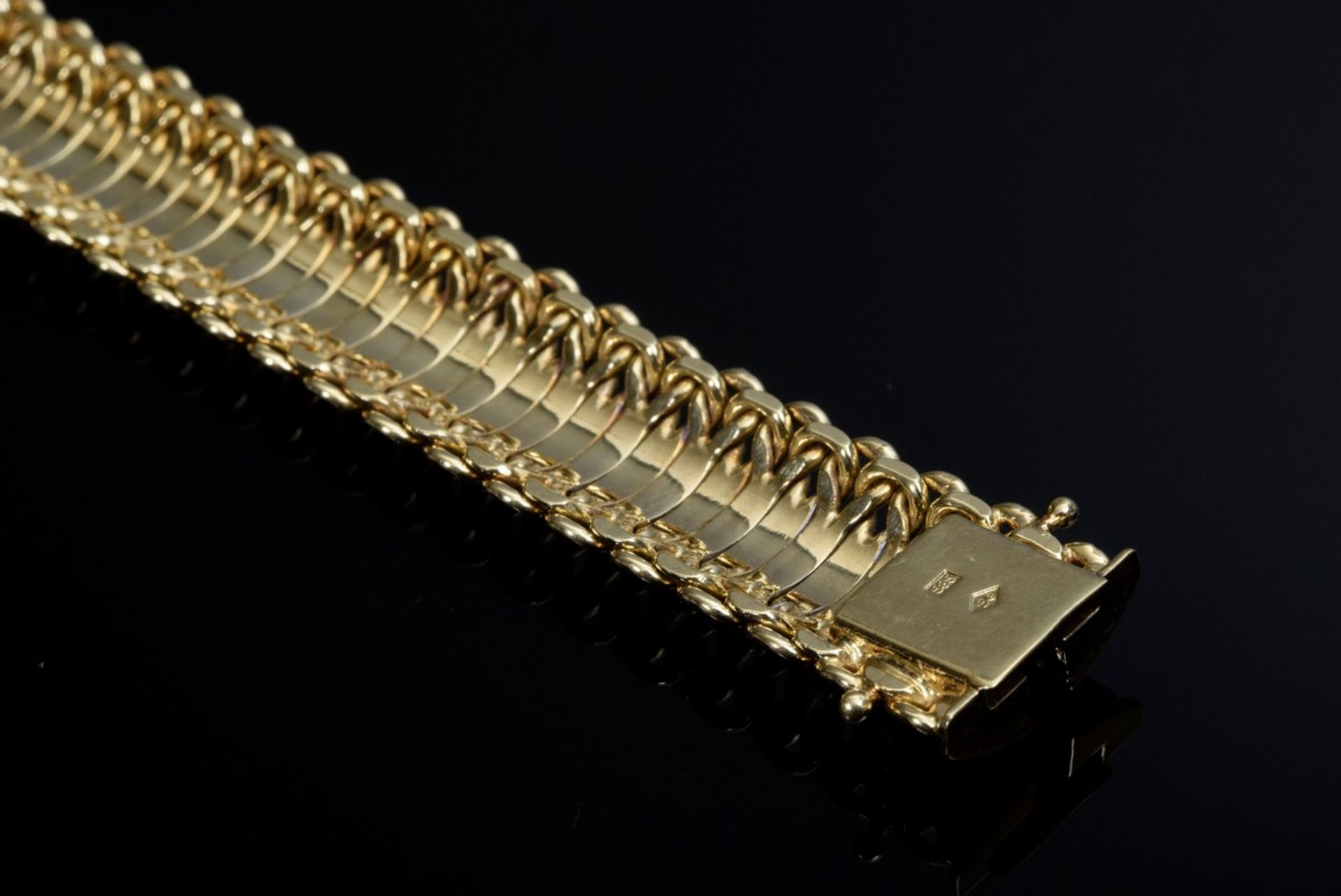 Elegantes GG 585 Armband, 30g, L. 18,4cm - Bild 5 aus 5