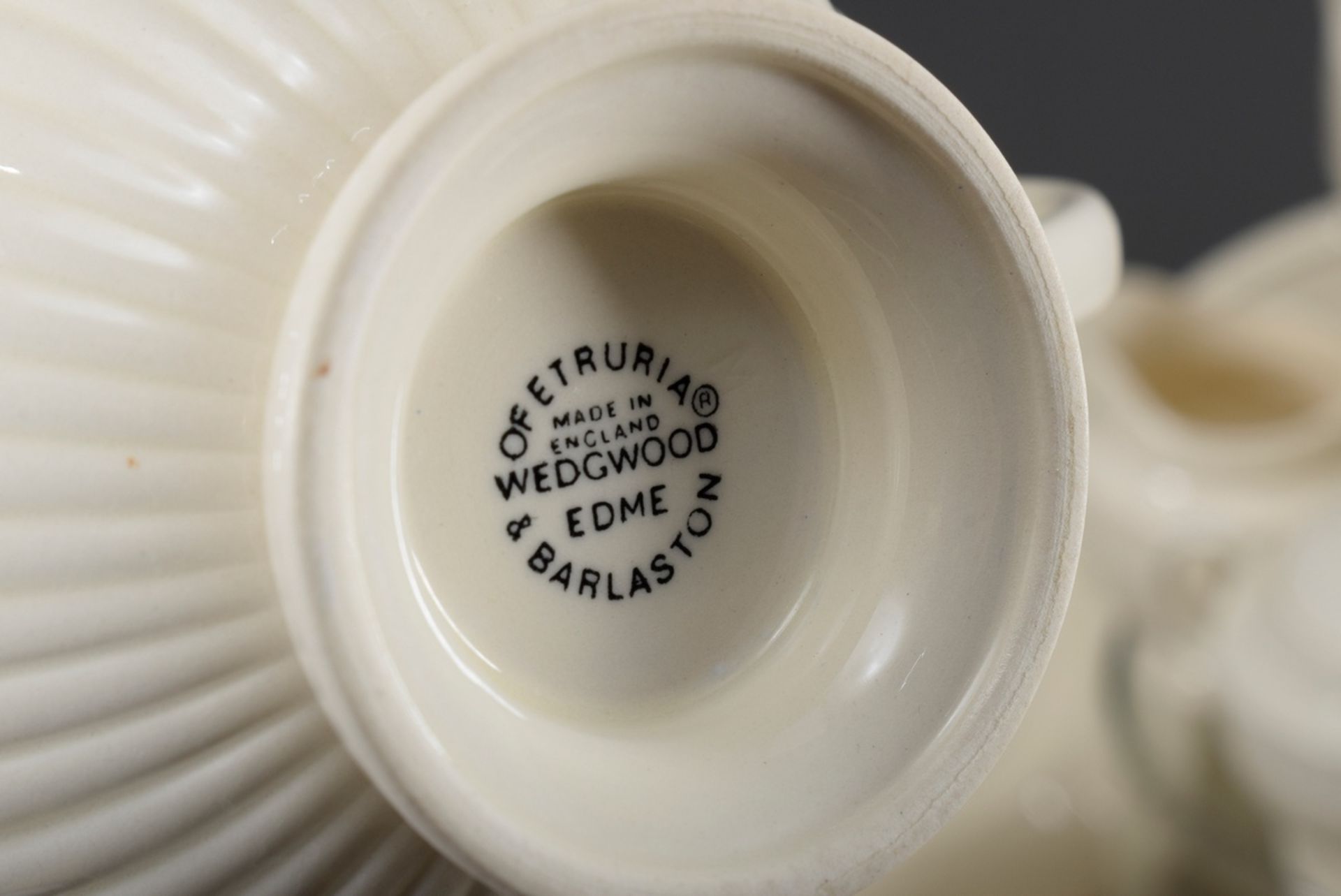 74 Teile Wedgwood Creamware Frühstücks- und Speiseservice "Edme", bestehend aus - Bild 5 aus 6