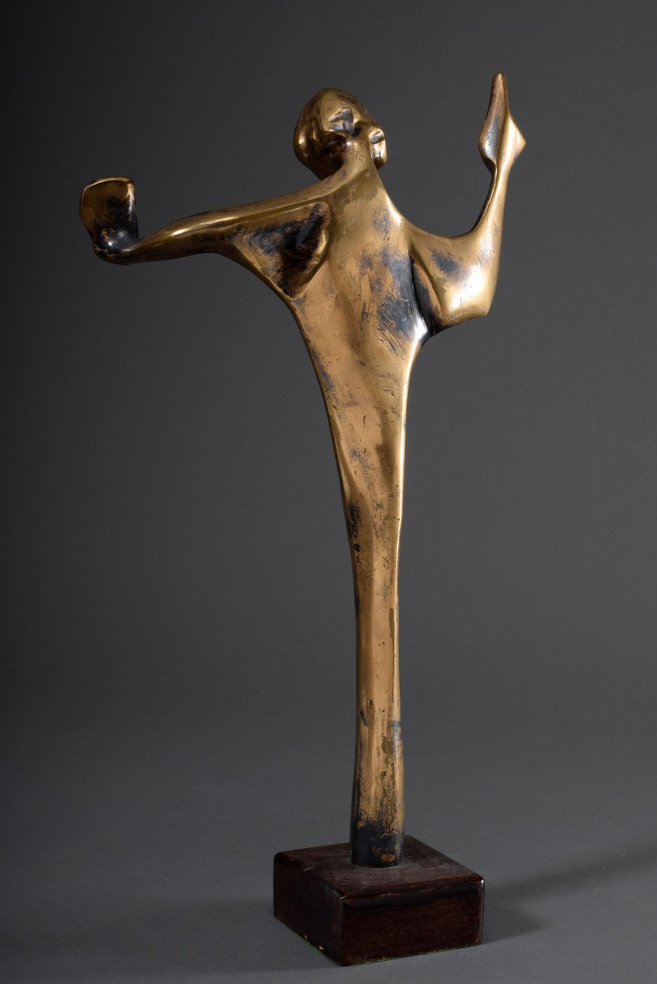 Unbekannter Bildhauer des 20.Jh. "Die Ermahnung - 3figurige Gruppe", Bronze, mo - Bild 5 aus 11