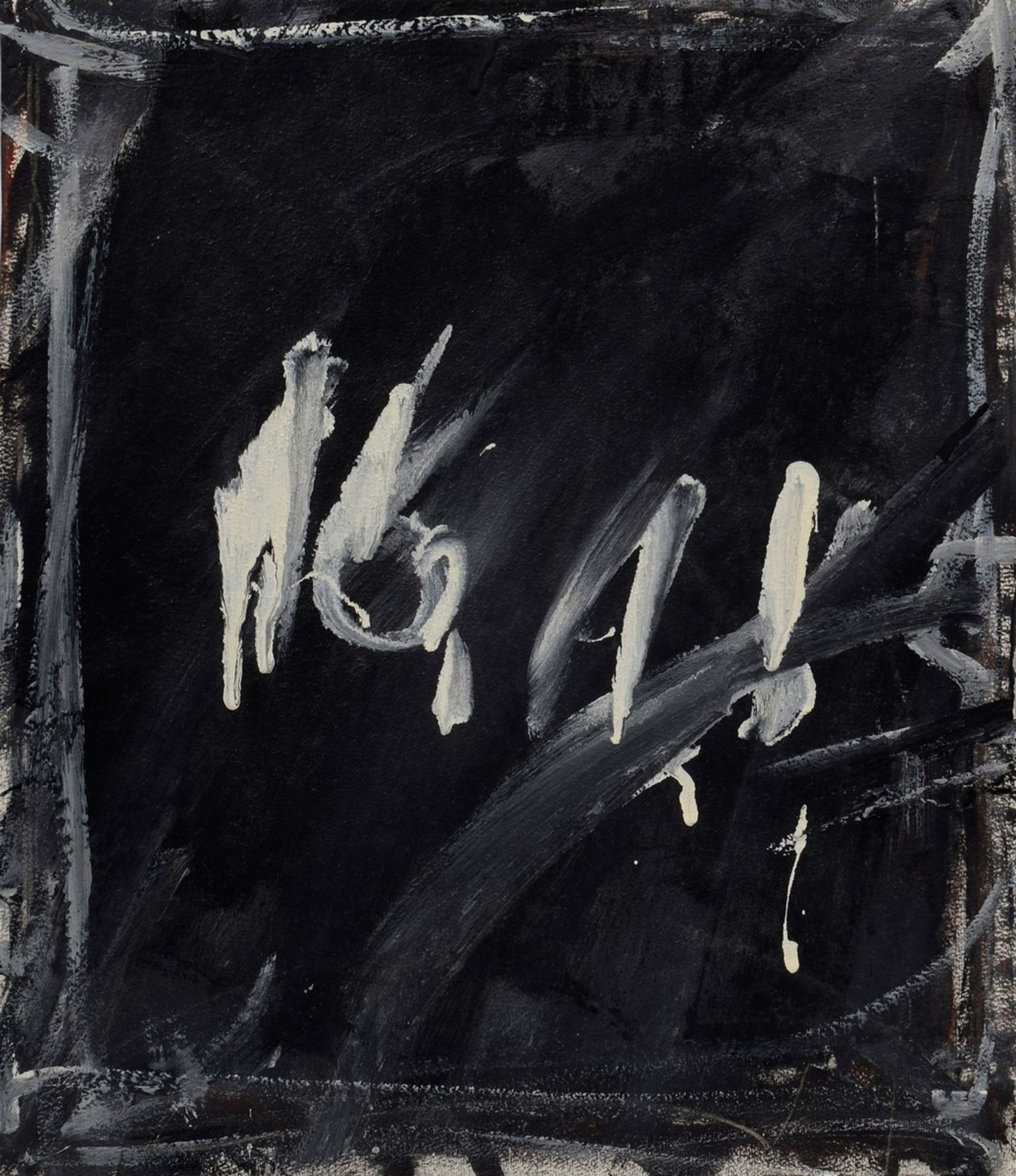 Kröger, Klaus (1920-2010) "16.11" 1986, Acryl/Papier, verso sign./dat., 35x30cm