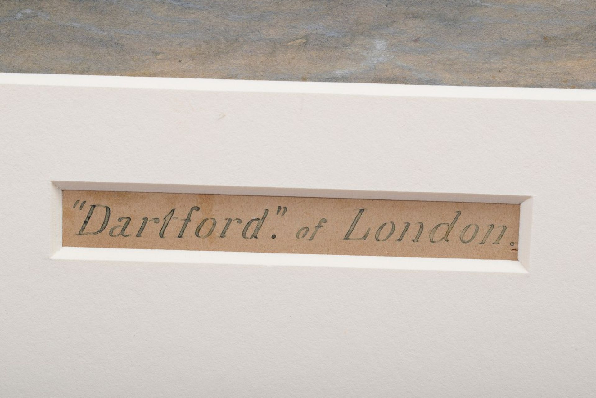 Pervical, Harold (1868-1914) "Kapitänsbild Dartford of London" 1899, Aquarell/P - Bild 5 aus 5