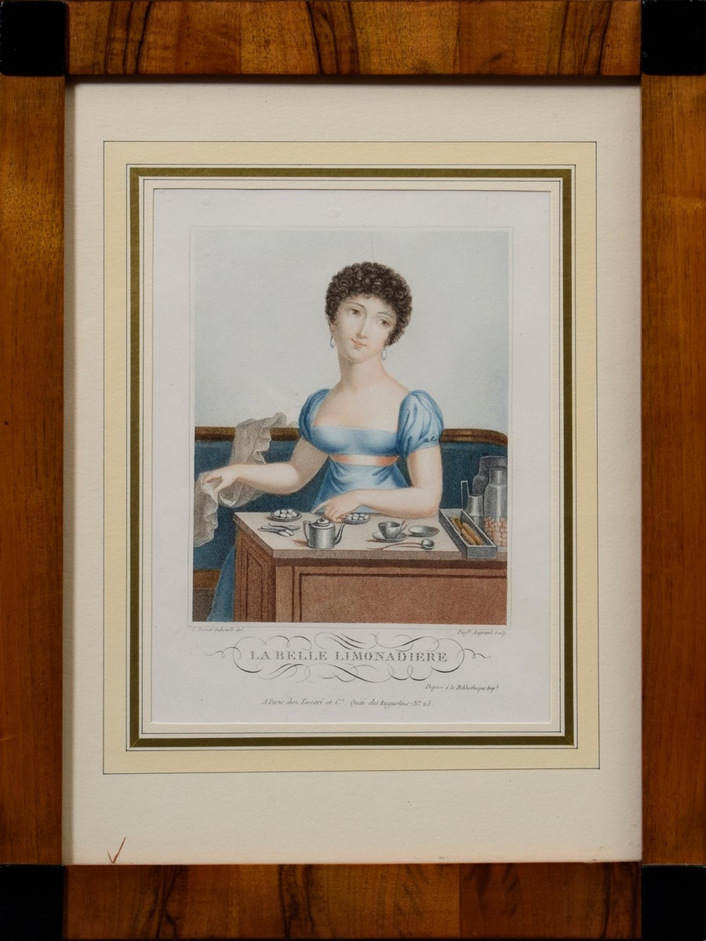 Augrand, Parfait (1782-?) "La belle Limonadiere" nach G. Busset-Dubrusle, Farbp