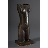 Kurz, Konrad (*1934) "Weiblicher Akt: Torso", Bronze Hohlguss, Sockel monogr.,