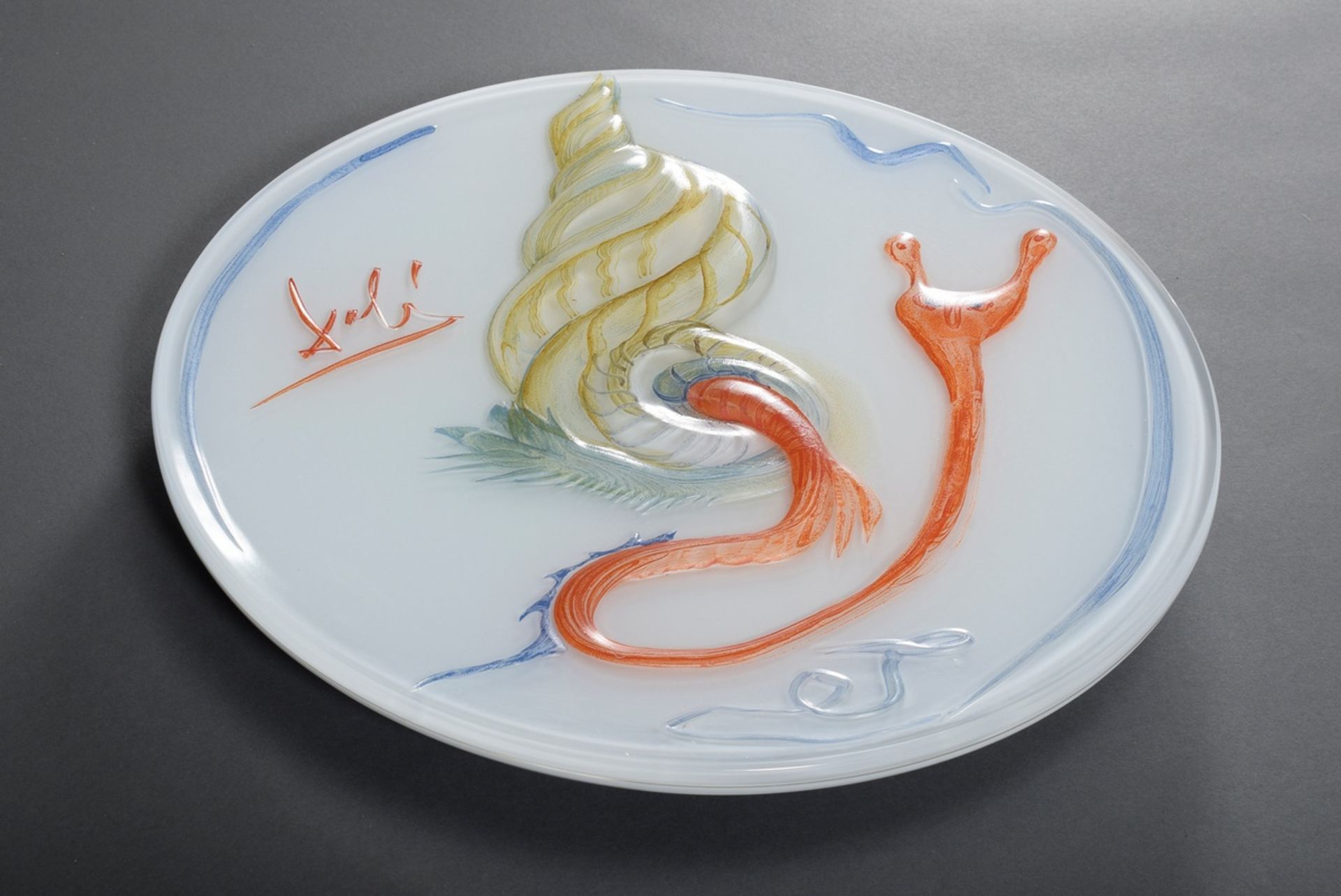 Dali, Salvador (1904-1989) "Schnecke", Rosenthal Studio-Line Glas Jahresteller - Bild 2 aus 6