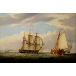 Unbekannter Marinemaler des 18.Jh. "Holländische Marine vor der Kreideküste in