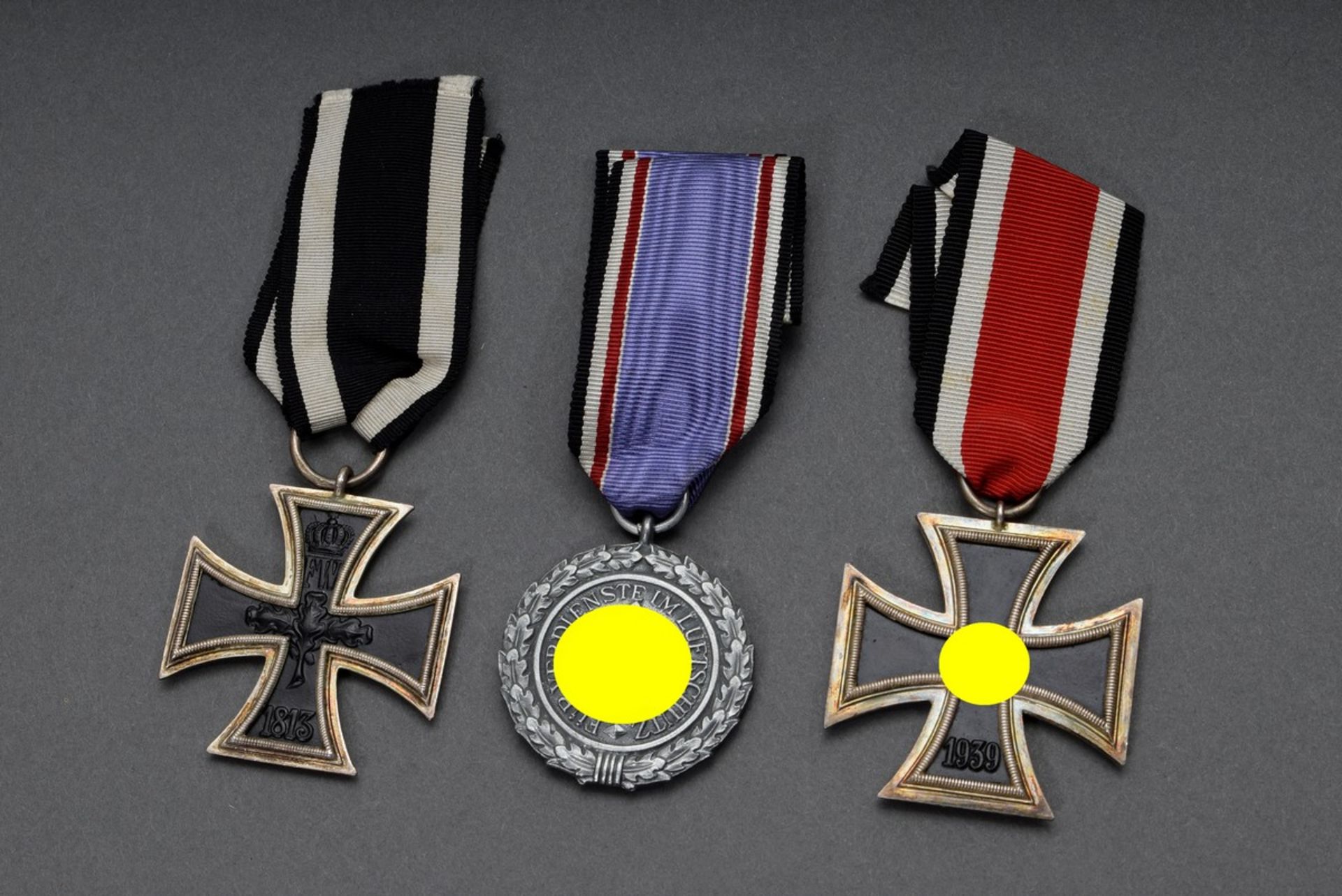14 Teile diverse Orden und Ehrenzeichen mit Verleihungsurkunden, WK I/II, aus d - Bild 3 aus 8
