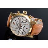 GG 750 Eberhard & Co "Crone 4" Herrenarmbanduhr, No. 1015, Chronograph, Saphirg