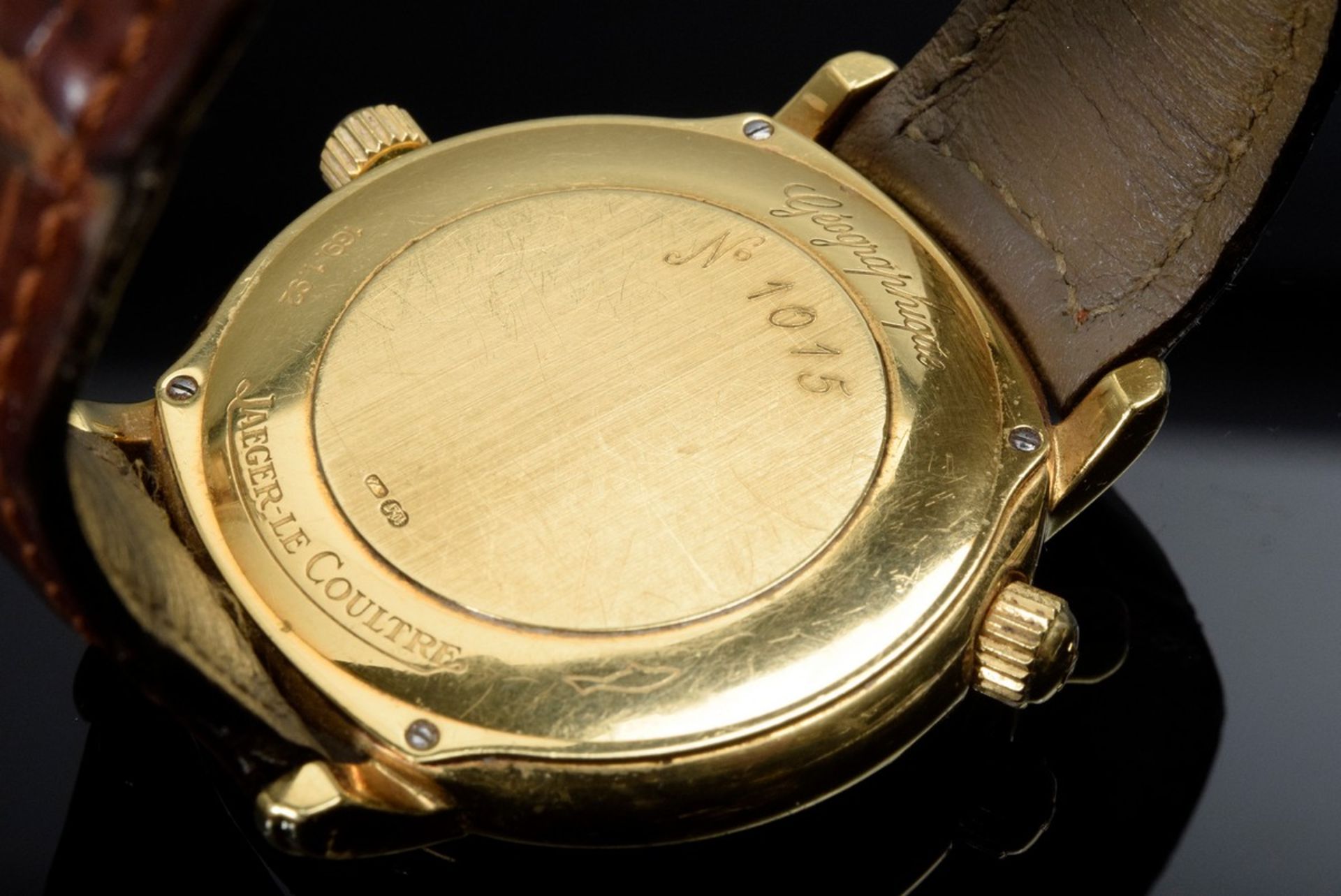 GG 750 Jaeger-LeCoultre "Master Géographique" Herrenarmbanduhr, No. 1015, Saphi - Image 3 of 13