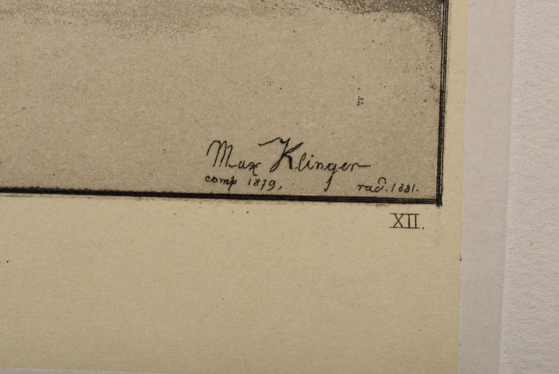 4 Klinger, Max (1857-1920) Blätter aus "Intermezzi - Opus IV" um 1920, (Blatt 2 - Bild 6 aus 11