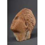 Antikes Marmorfragment "Weiblicher Kopf", 12,5x9cm