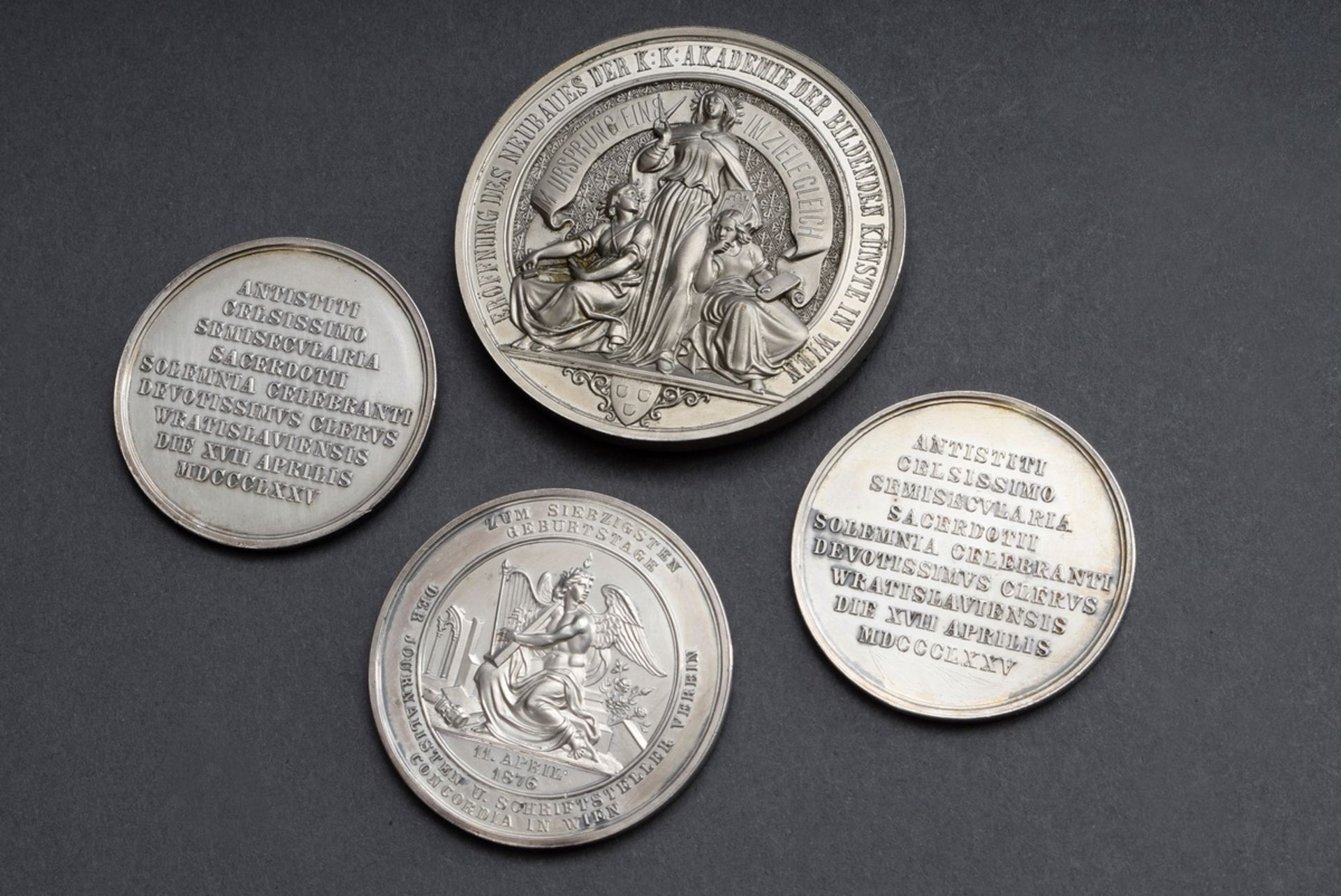 4 Diverse versilberte Medaillen Österreich K.u.K.: 2x | 4 Various silver medals Austria K.u.K. - Bild 2 aus 6