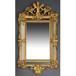 Historismus Prunkspiegel mit reich verziertem Ra | Historicism state mirror with richly decorated f