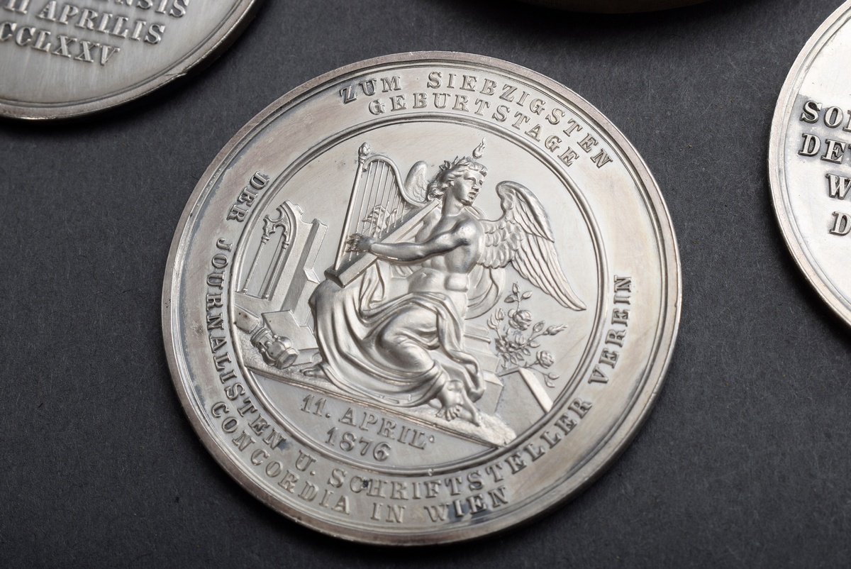 4 Diverse versilberte Medaillen Österreich K.u.K.: 2x | 4 Various silver medals Austria K.u.K. - Image 3 of 6