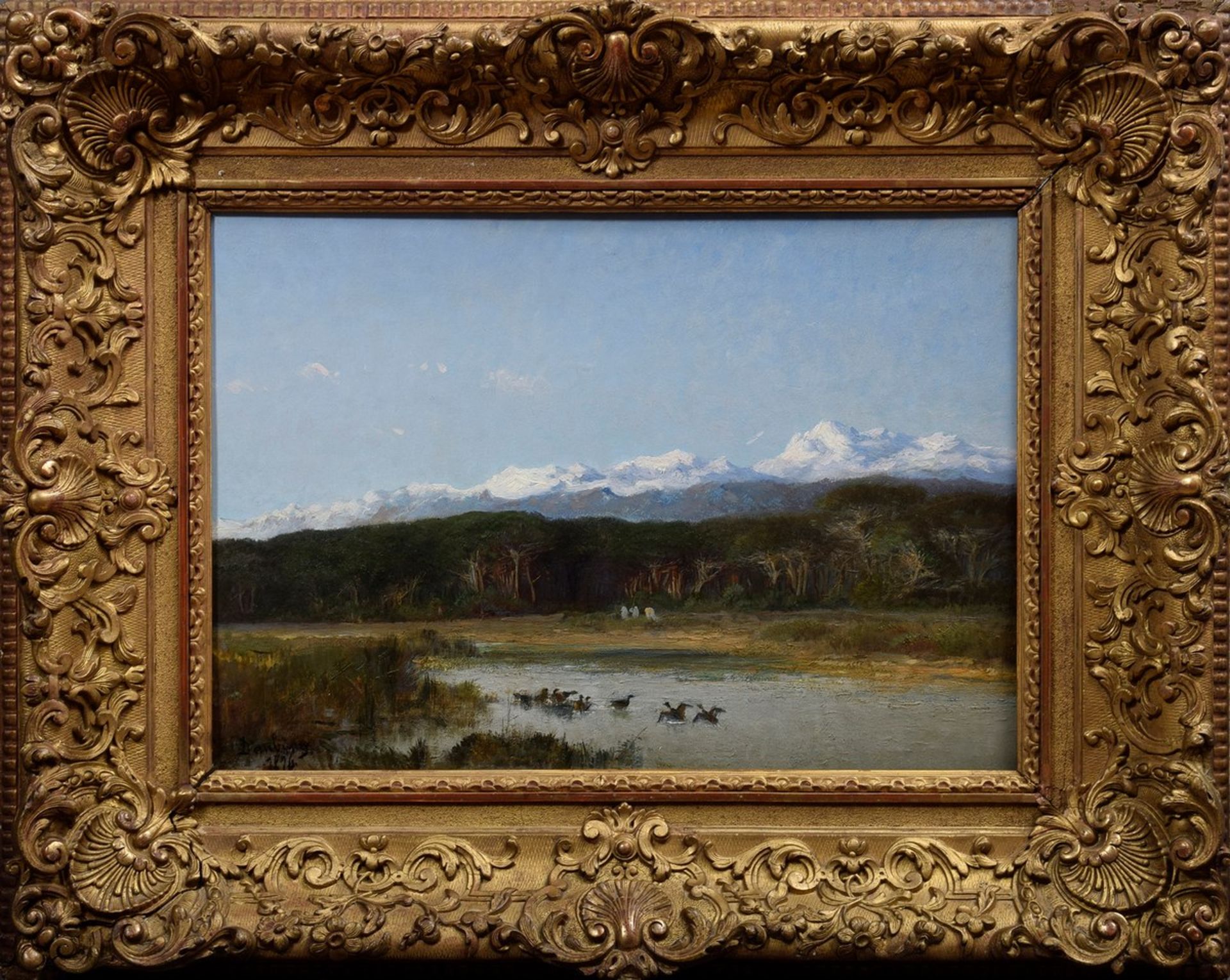 Daubigny, Charles Francois (1817-1878) "Voralpen | Daubigny, Charles Francois (1817-1878) "Alpine l - Image 2 of 8