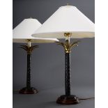 Paar moderne "Palmen" Lampen, Bronze/Messing, H. | Pair of modern "Palms" Lamps, Bronze/Brass, H.