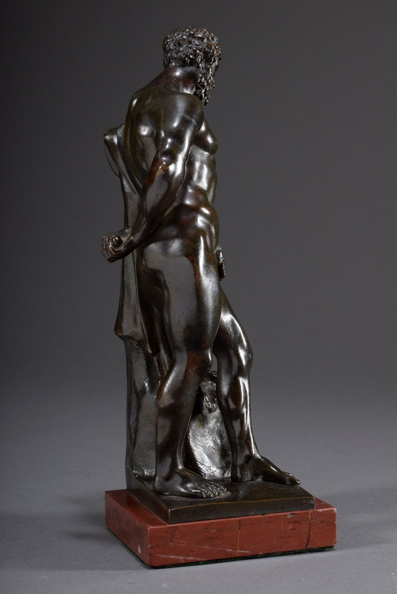 Skulptur "Herkules Farnese", Bronze dunkel patin | Sculpture "Hercules Farnese", bronze dark patina - Bild 2 aus 7
