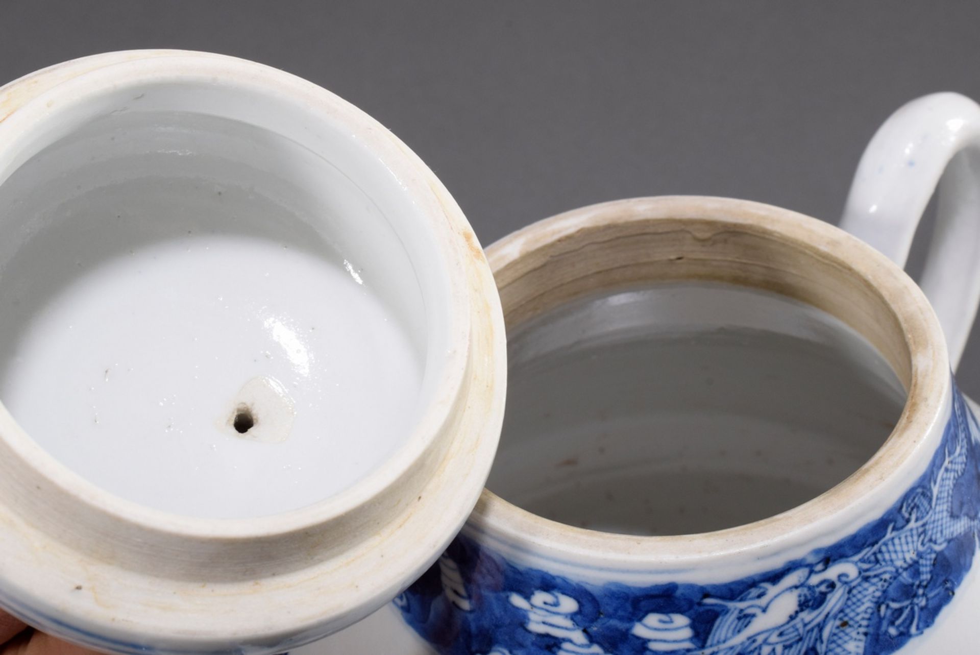Birnenförmige Teekanne mit Blaumalereidekor "Lan | Pear-shaped teapot with blue painting decoration - Bild 4 aus 13