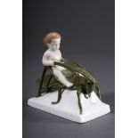 Rosenthal Figur "Sommerritt", dezent farbig staf | Rosenthal figure "Summer Ride", coloured painted