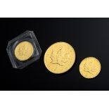 3 Diverse GG 999,9 Münzen, Canada (1 x 20 Dollar | 3 Various YG 999.9 coins, Canada (1 x 20 dollars