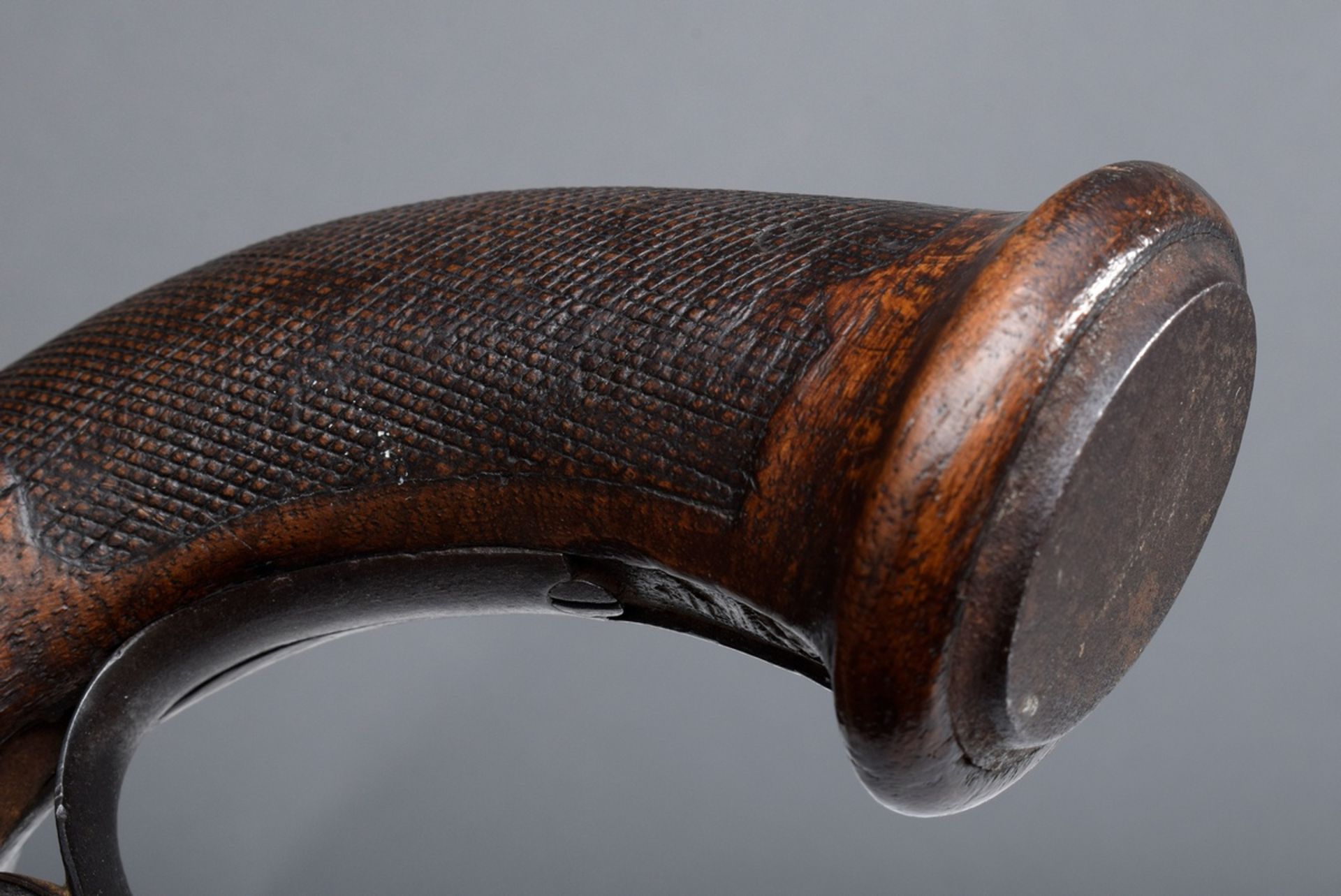 Antike Vorderladerpistole mit Percussionsschloss | Antique muzzle-loading pistol with percussion lo - Image 7 of 11