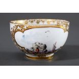 Meissen Obertasse mit polychromer Bemalung in de | Meissen cup with polychrome painting in the mann