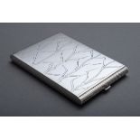 Dänisches Zigarettenetui mit floraler Gravur und | Danish cigarette case with floral engraving and