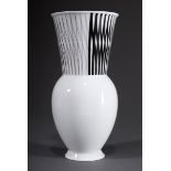 KPM Vase "Halle 2", Bauhaus Dekor "Rasch", Editio | KPM Vase "Halle 2", Bauhaus decor "Rasch", Edit