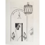 Heise, Almut (*1944) "Halle" 1971, Radierung, Pr | Heise, Almut (*1944) "Hall" 1971, etching, proof