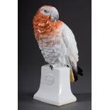 Rosenthal Figur "Papagei" auf eckigem Sockel, de | Rosenthal figure "Parrot" on angular base, discr