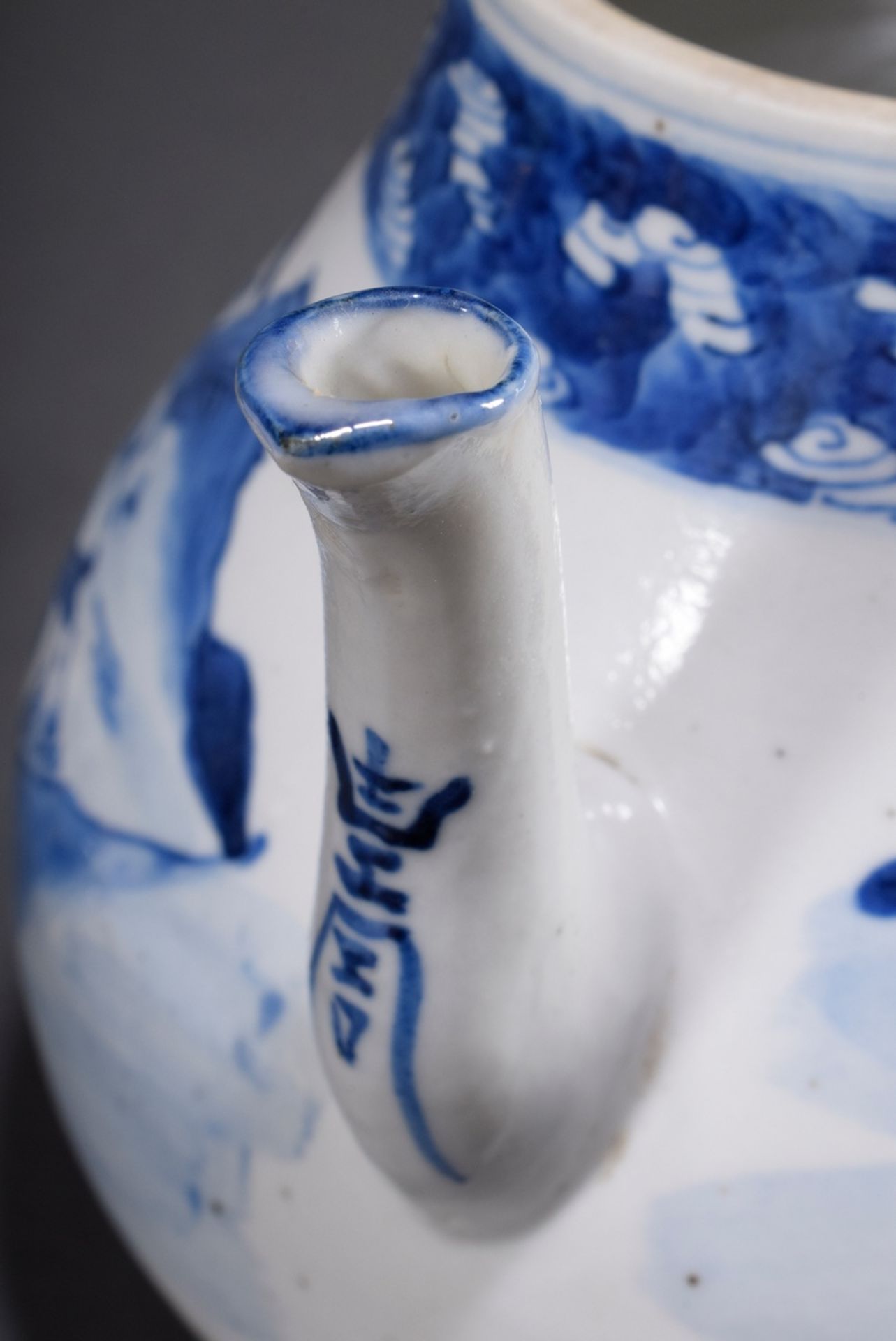 Birnenförmige Teekanne mit Blaumalereidekor "Lan | Pear-shaped teapot with blue painting decoration - Bild 6 aus 13