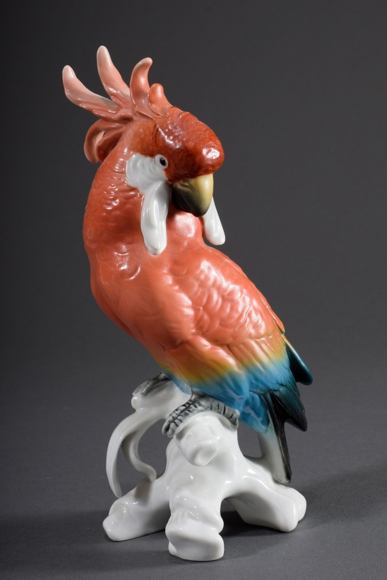 3 Diverse Ens Porzellan Figuren "Kakadus", farbi | 3 Various Ens porcelain figures "Cockatoos", col - Bild 10 aus 12