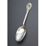 Antiker Tauflöffel mit plastischem Griff "Putto" | Antique baptismal spoon with plastic handle "Put