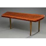 Midcentury Couchtisch mit asymmetrischer Palisan | Midcentury coffee table with asymmetrical rosewo