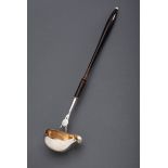 Empire Bowlenkelle mit gedrechseltem Holzgriff u | Empire bowl ladle with turned wooden handle and