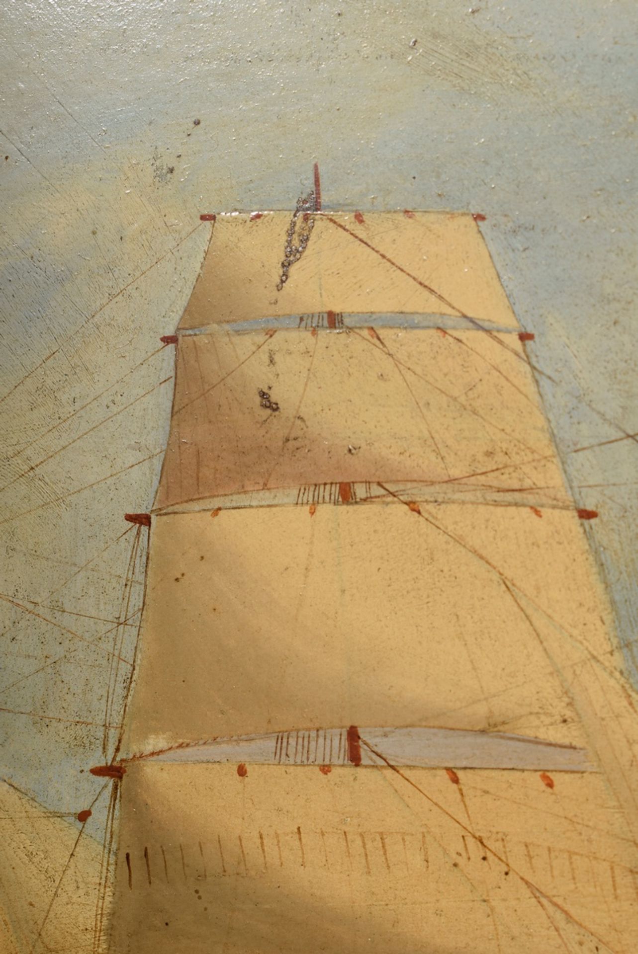 Unbekannter Marinemaler des frühen 20.Jh. "Kapit | Unknown marine painter of the early 20th c. "Cap - Bild 3 aus 4