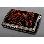 Art Deco Etui mit feiner Emaille Malerei "Feuerv | Art Deco case with fine enamel painting "Firebir