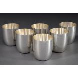 6 Kleine Schnapsbecher mit Monogramm "J", Wilken | 6 Small schnapps cups with monogram "J", Wilkens