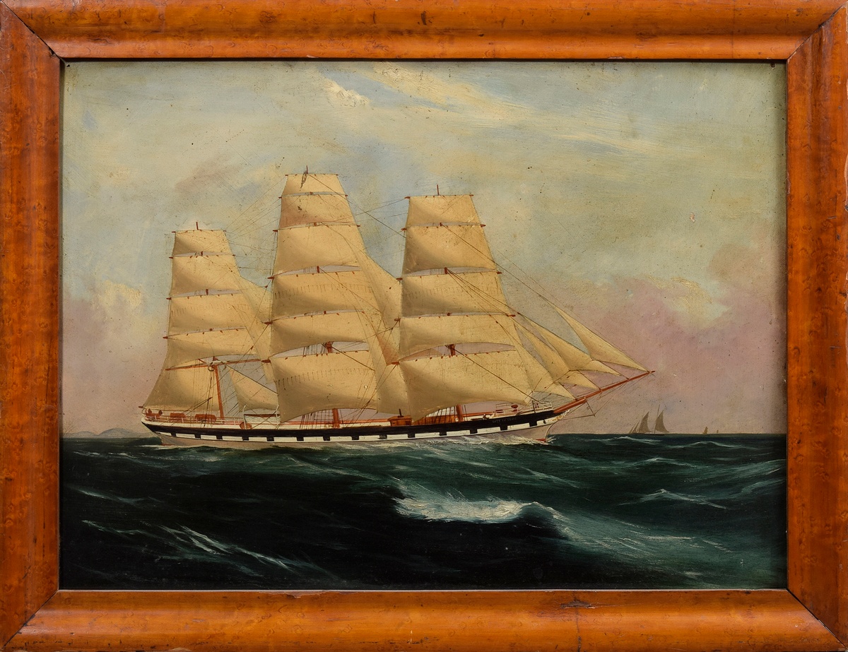 Unbekannter Marinemaler des frühen 20.Jh. "Kapit | Unknown marine painter of the early 20th c. "Cap - Image 2 of 4