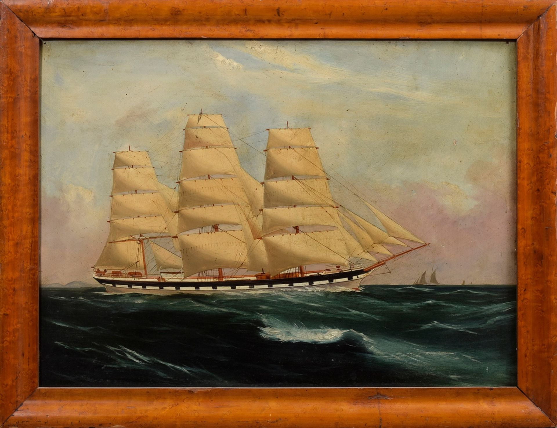 Unbekannter Marinemaler des frühen 20.Jh. "Kapit | Unknown marine painter of the early 20th c. "Cap - Bild 2 aus 4