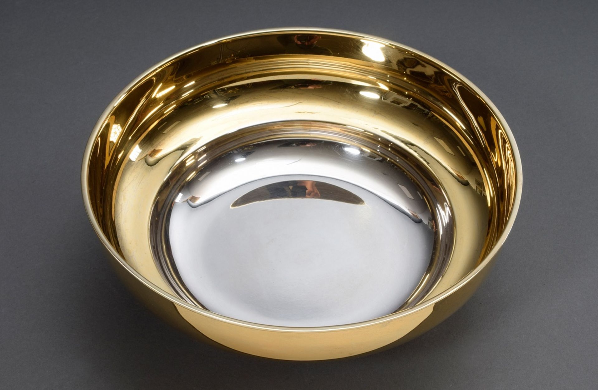 Moderne gestufte Schale mit partiell vergoldetem | Modern stepped bowl with partially gilded body, - Bild 3 aus 4