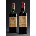 2 Flaschen 1969, 1970 Chateau Grand Barrail, Lam | 2 bottles 1969, 1970 Chateau Grand Barrail, Lama