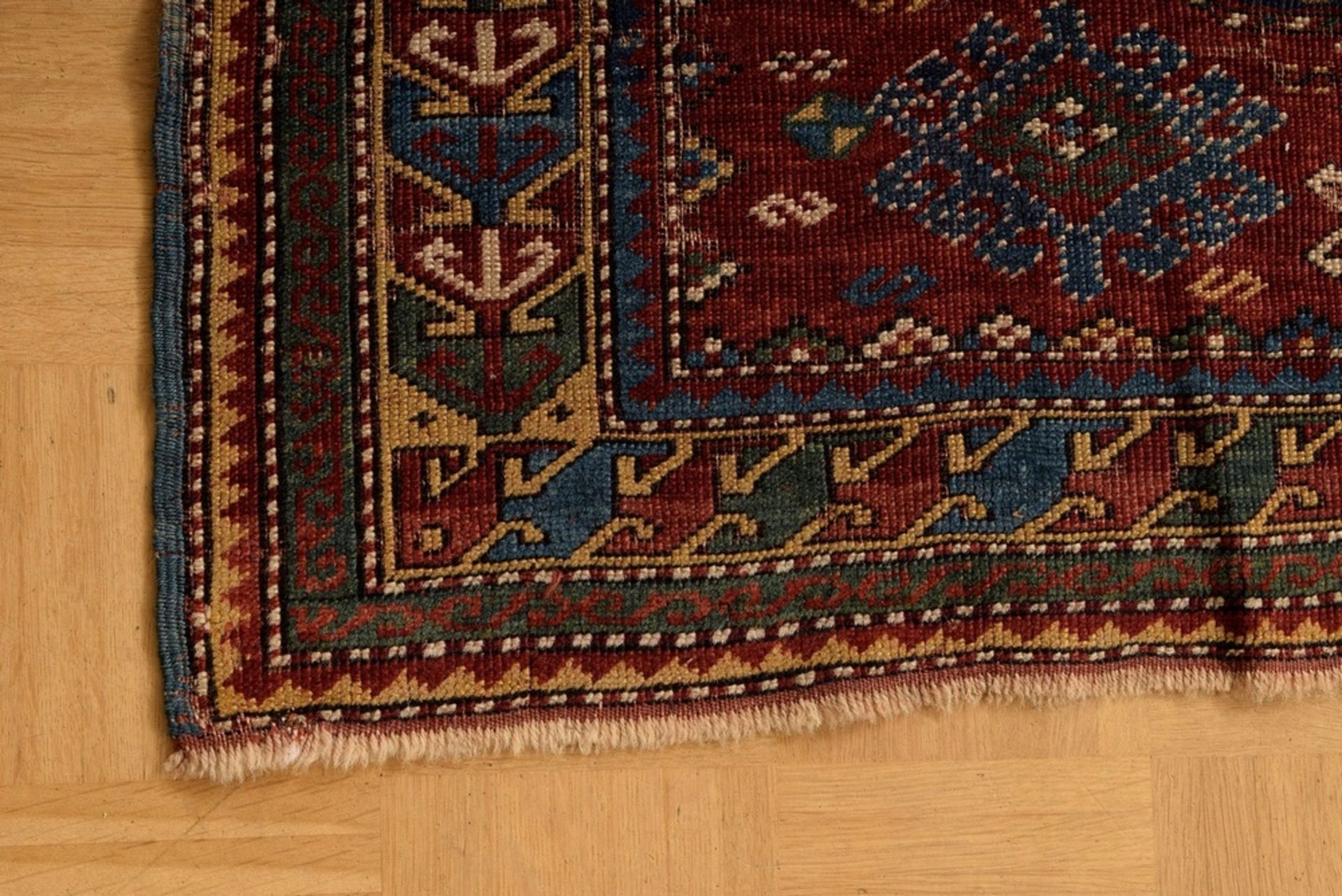 Fachralo Kazak Nischen- oder Gebetsteppich mit w | Fachralo Kazak niche or prayer rug with a white - Bild 4 aus 7