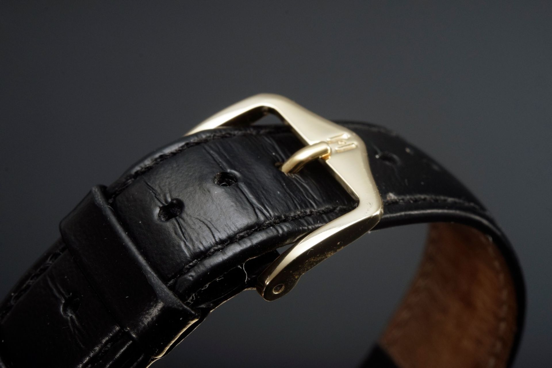 Elegante Omega GG 585 Herrenarmbanduhr, Handaufz | Elegant Omega GG 585 men's wristwatch, manual wi - Bild 3 aus 5