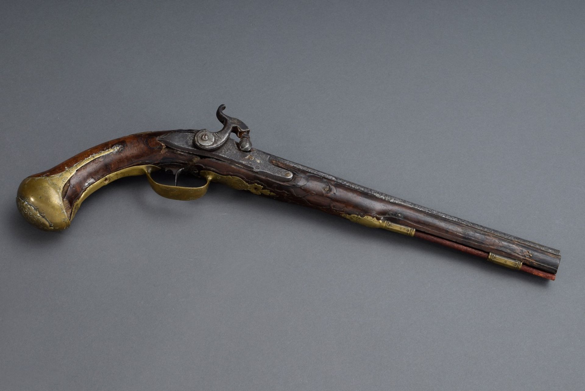 Reitervorderladerpistole mit Percussionsschloss, | Rider's muzzle-loading pistol with percussion lo - Image 4 of 15