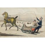 Suhr, Christoffer (1771-1842) "Schlitten-Fahrt a | Suhr, Christoffer (1771-1842) "Sleigh Ride on th